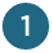 The number 1 in a blue circle
