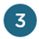 The number 3 in a blue circle